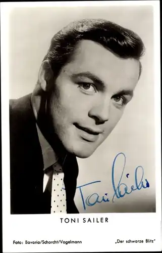 Ak Schauspieler Toni Sailer, Portrait, Autogramm