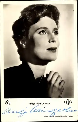 Ak Schauspielerin Antje Weisgerber, Portrait, Autogramm