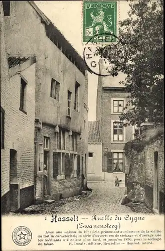 Ak Hasselt Flandern Limburg, Ruelle du Cygne