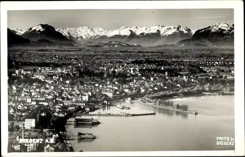 Ak Bregenz am Bodensee Vorarlberg, Gesamtansicht