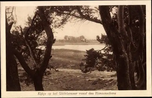 Ak Niederlande, Kijkje op het Uddelermeer vanaf den Hunnenschans