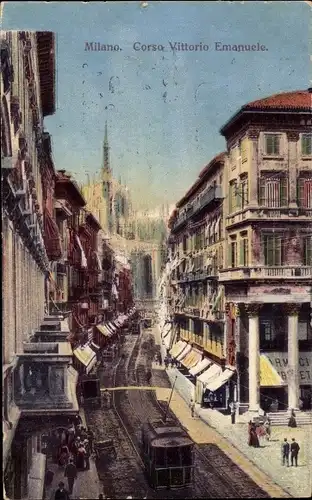 Ak Milano Italien, Corso Vittorio Emanuele