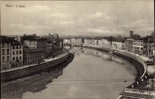 Ak Pisa Toscana, L'Arno