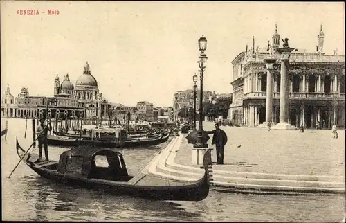 Ak Venezia Venedig Veneto, Molo
