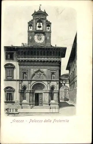 Ak Arezzo Toscana, Palazzo della Fraternita