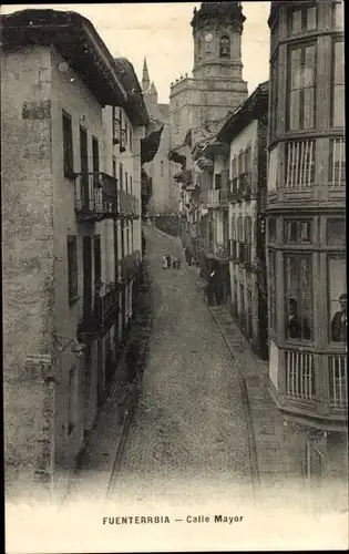 Ak Hondarribia Fuenterrabia Baskenland, Calle Mayor