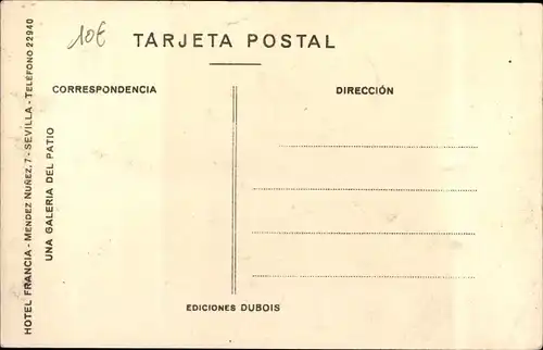 Ak Sevilla Andalusien, Hotel Francia