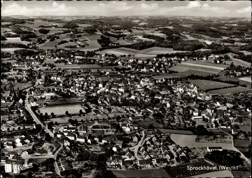 Ak Sprockhövel im Ruhrgebiet, Panorama, Luftbild