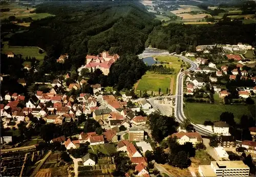 Ak Bad Iburg am Teutoburger Wald, Panorama, Luftbild