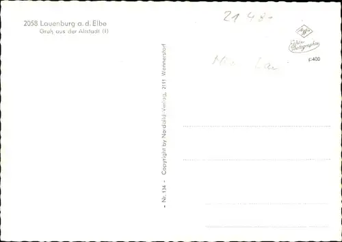 Ak Lauenburg an der Elbe, Partien aus der Altstadt, Fachwerkhäuser