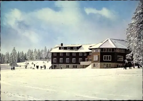 Ak Torfhaus Altenau Schulenberg Clausthal Zellerfeld im Oberharz, Jugendherberge, Winter