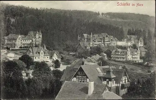 Ak Schierke Wernigerode am Harz, Panorama