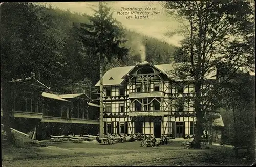 Ak Ilsenburg am Nordharz, Hotel Prinzess Ilse im Ilsetal, Außenansicht