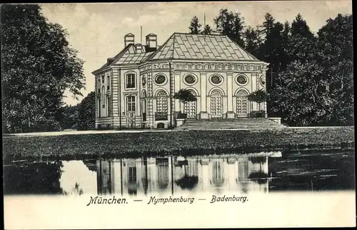 Ak Nymphenburg München Bayern, Badenburg