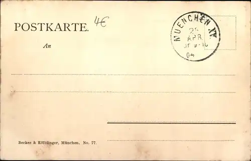 Ak München, Karolinenplatz mit Obelisk