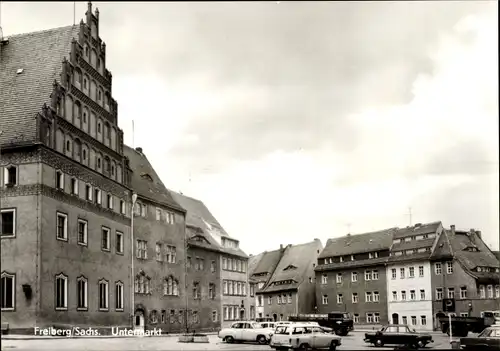 Ak Freiberg in Sachsen, Untermarkt