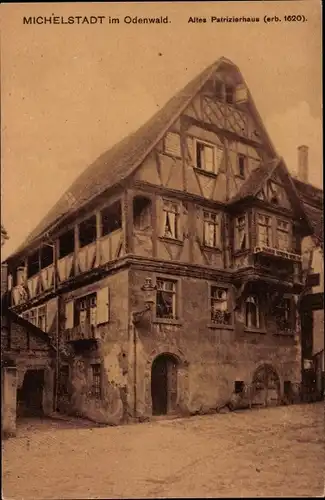 Ak Michelstadt im Odenwald, Altes Patrizierhaus