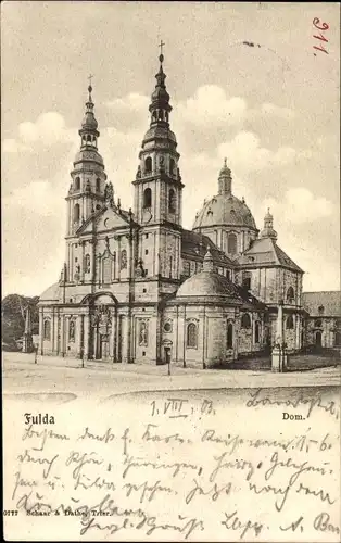 Ak Fulda in Hessen, Dom, Außenansicht