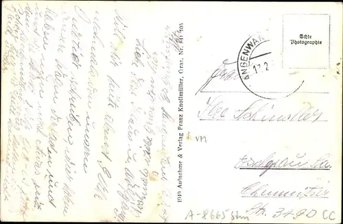 Ak Langenwang im Mürztal Steiermark, Ort mit Umgebung