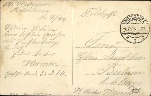 Ak Tschernjachowsk Insterburg Ostpreußen, Wilhelmstraße, Winteransicht