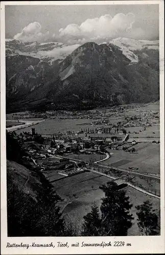 Ak Kramsach Rattenberg in Tirol, Gesamtansicht, Sonnwendjoch