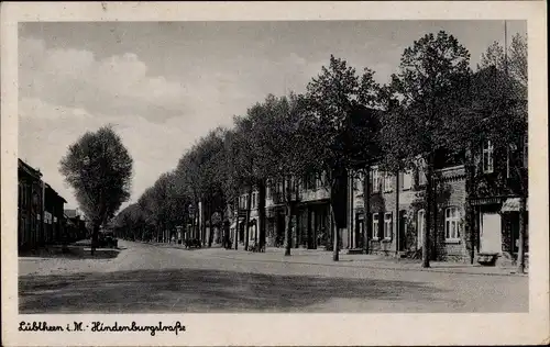 Ak Lübtheen in Mecklenburg, Hindenburgstraße