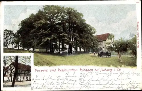 Ak Frohburg in Sachsen, Vorwerk und Restauration Röthgen