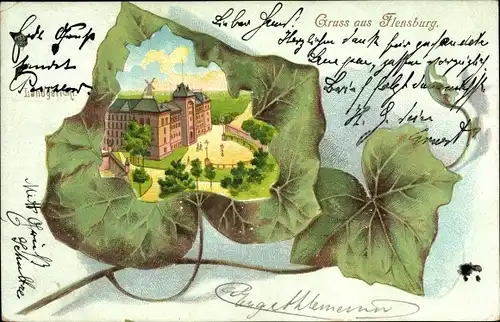 Efeublatt Litho Flensburg in Schleswig Holstein, Landgericht