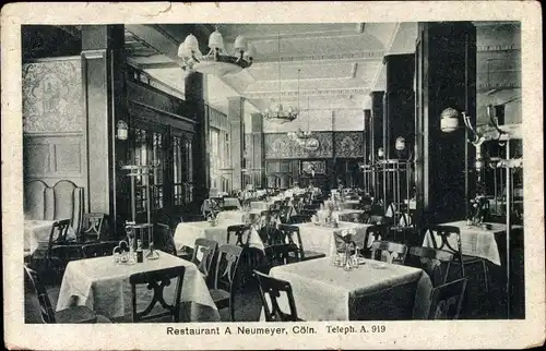 Ak Köln am Rhein, Restaurant A. Neumeyer