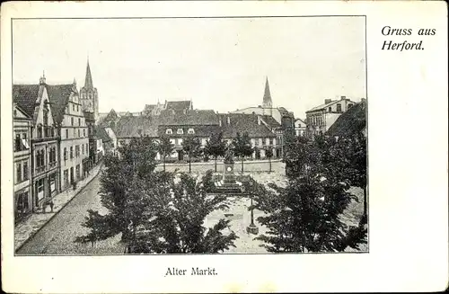 Ak Herford in Westfalen, Alter Markt