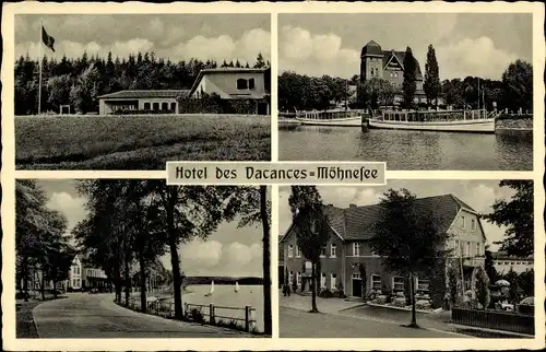 Ak Möhnesee in Westfalen, Haus Summerman, Uferpromenade
