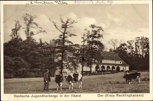 Ak Oer Erkenschwick im Ruhrgebiet, Vestische Jugendherberge in der Haard