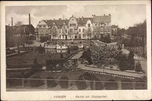 Ak Viersen in Nordrhein Westfalen, Partie am Stadtgarten