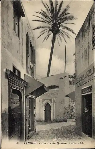 Ak Tanger Marokko, Une rue du Quartier Arabe
