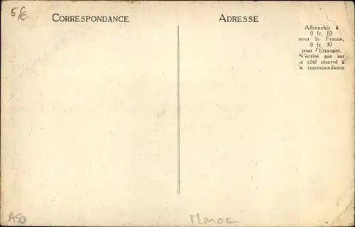 Ak Tanger Marokko, Une rue du Quartier Arabe