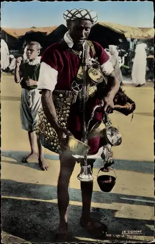 Ak Marokko, Marchand d'eau, Wasserverkäufer