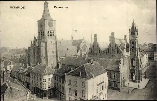 Ak Diksmuide Dixmude Westflandern, Panorama