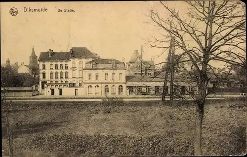 Ak Diksmuide Dixmude Westflandern, De Statie