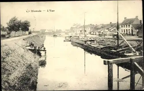 Ak Diksmuide Dixmude Westflandern Belgien, L'Yser