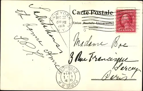 Ak Dampfschiff Rotterdam, HAL, Holland America Line