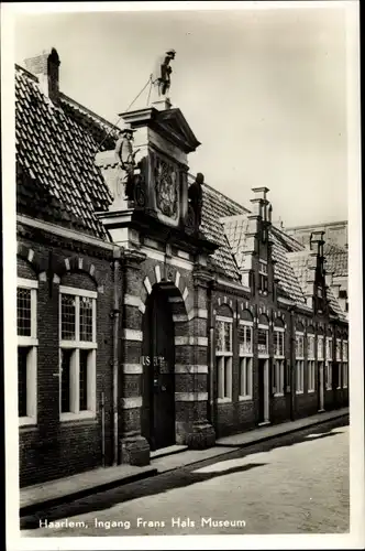 Ak Haarlem Nordholland Niederlande, Ingang Frans Hals Museum