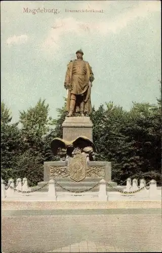 Ak Magdeburg an der Elbe, Bismarckdenkmal
