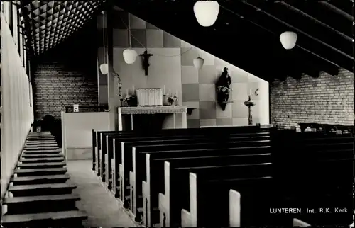 Ak Lunteren Ede Gelderland, Int. R.K. Kerk