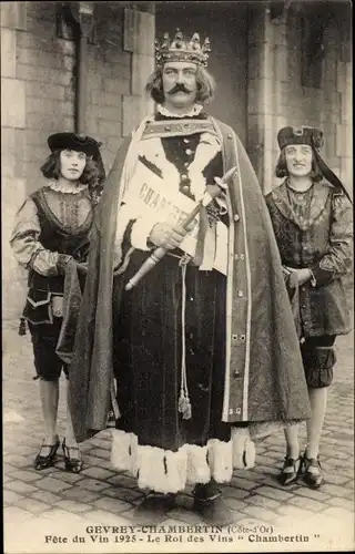 Ak Gevrey Chambertin Côte-d’Or, Fete du Vin 1925, Le Roi des Vins Chambertin