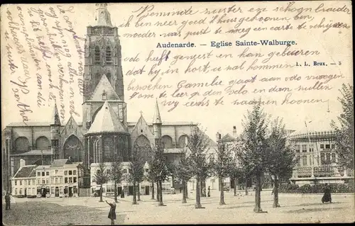 Ak Oudenaarde Audenarde Ostflandern, l'Eglise Sainte Walburge