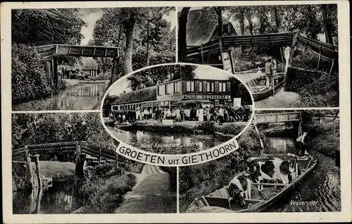 Ak Giethoorn Overijssel Niederlande, Café-Restaurant Centrum
