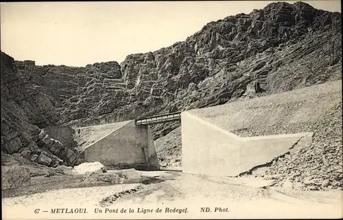 Ak Métlaoui Tunesien, Un Pont de la Ligne de Redeyef