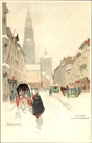 Künstler Ak Cassiers, H., Anvers Antwerpen Flandern, La Cathedrale