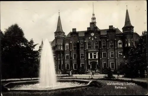 Ak Wałbrzych Waldenburg Schlesien, Rathaus