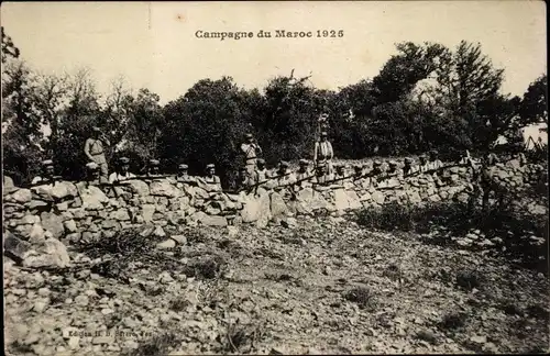 Ak Marokko, Campagne de Maroc 1925 à 1926, Tiralleurs francais
